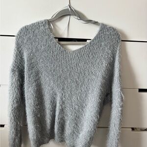 Cozy Gray Women's Sweater Cardigan